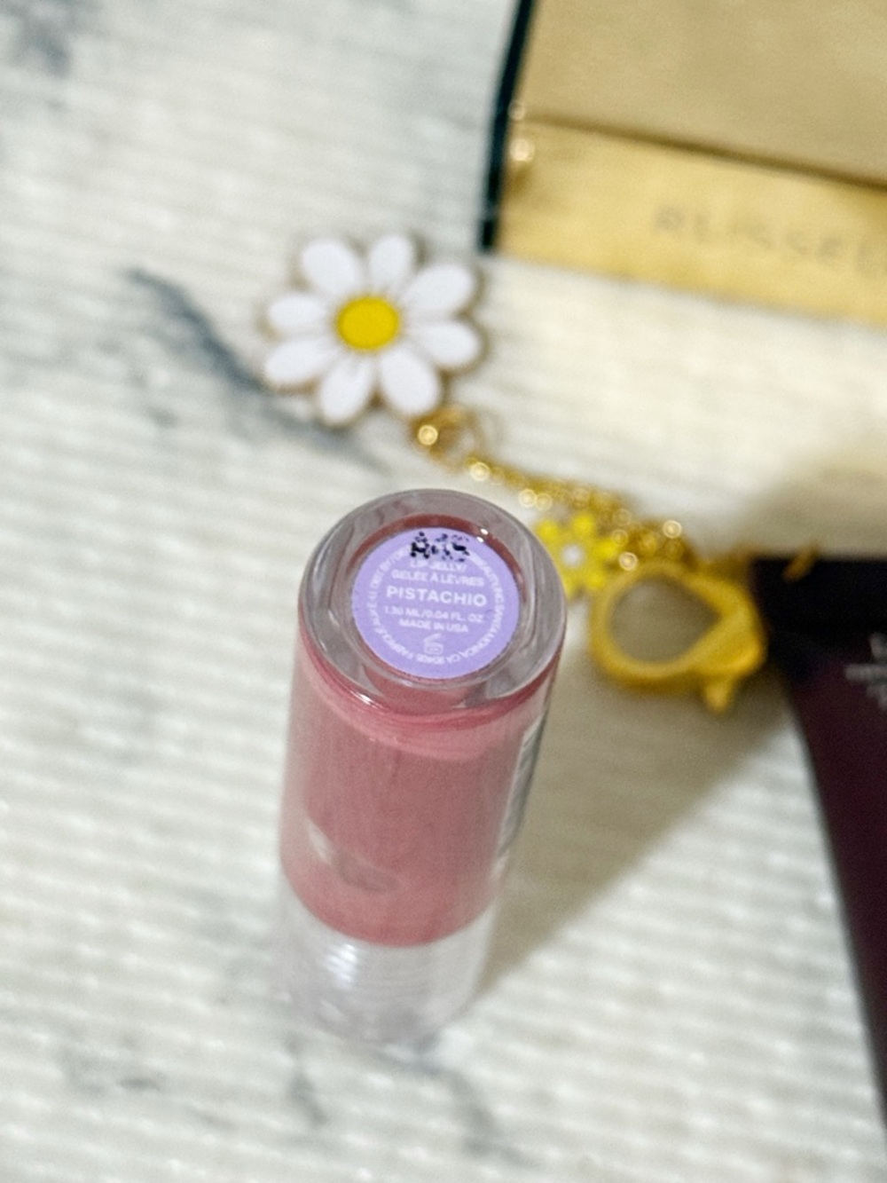 Tower 28 Pink Lip Gloss & Lip Treatment in Sheer Mocha (Added Daisy Bag Charm) - Picture 12 of 14